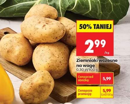 Ziemniaki wczesne na wagę