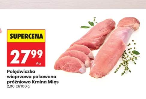Polędwiczka wieprzowa pakowana próżniowo Kraina Mięs