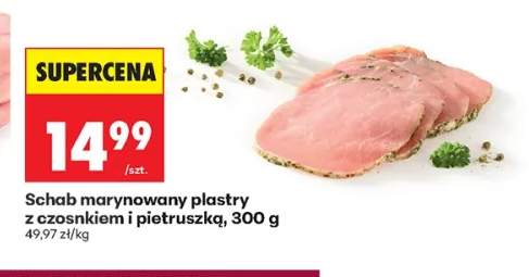 Schab marynowany plastry z czosnkiem i pietruszką