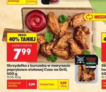 Skrzydełka z kurczaka w marynacie paprykowo-ziołowej Czas na Grill