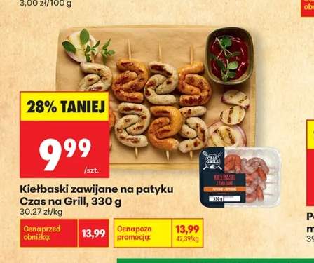 Kiełbaski zawijane na patyku Czas na Grill