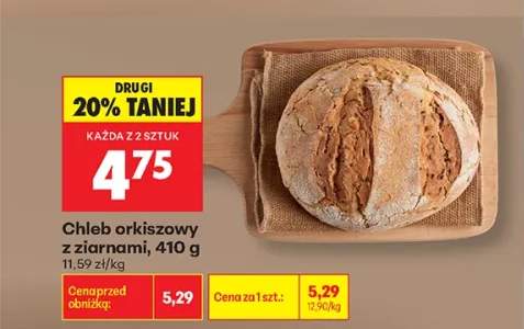 Chleb orkiszowy z ziarnami