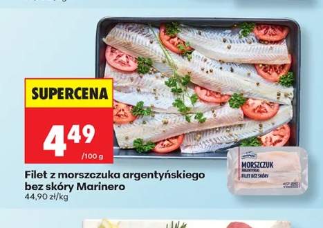 Filet z morszczuka argentyńskiego bez skóry Marinero
