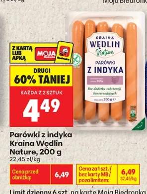 Parówki z indyka Kraina Wędlin Nature