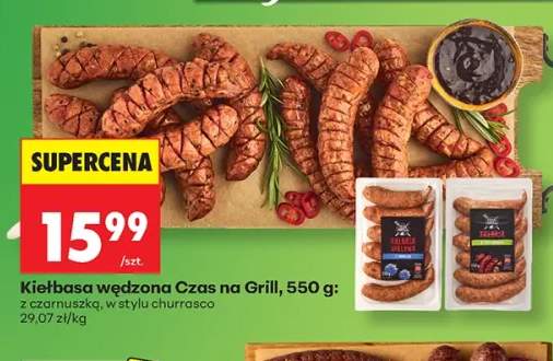 Kiełbasa wędzona Czas na Grill z czarnuszką