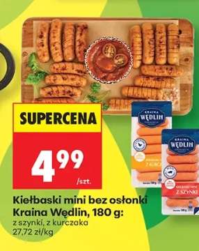Kiełbaski mini bez osłonki Kraina Wędlin z kurczaka