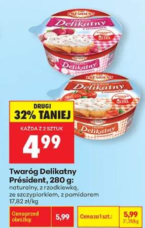 Twaróg Delikatny Président naturalny