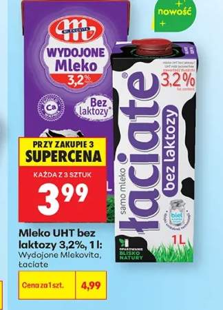 Mleko UHT bez laktozy 3,2%