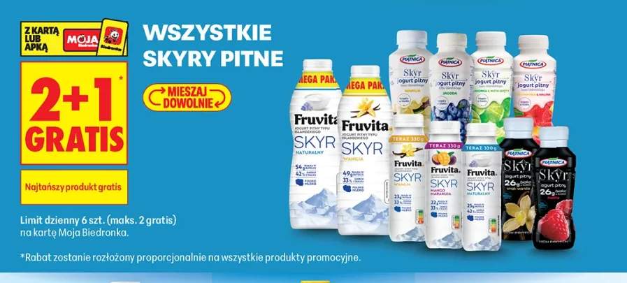 Jogurt pitny Skyr Fruvita wanilia