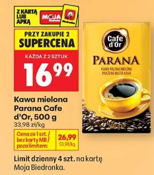 Kawa mielona Parana Cafe d'Or 500g