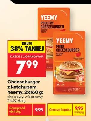 Cheeseburger z ketchupem Yeemy