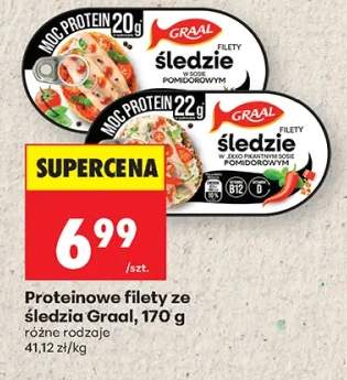 Proteinowe filety ze śledzia Graal