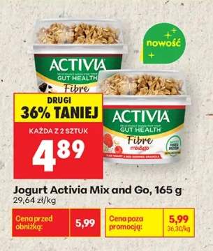 Jogurt Activia Mix and Go 165g