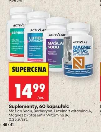 Suplement Magnez z Potasem + Witamina B6 Activlab 60-pak
