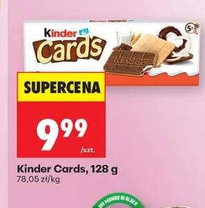 Ciastka Kinder Cards