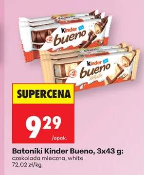 Batoniki Kinder Bueno czekolada mleczna 3-pak 43g