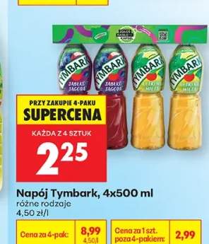 Napój Tymbark jabłko jagoda 4-pak 500ml