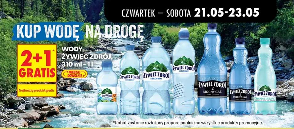 Woda Żywiec Zdrój Mocny Gaz