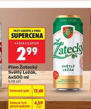 Piwo Žatecký Světlý Ležák