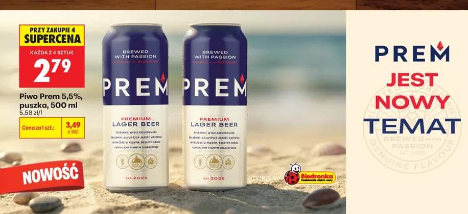 Piwo Prem 5,5% puszka