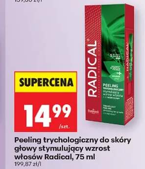 Peeling trychologiczny do skóry głowy stymulujący wzrost włosów Radical