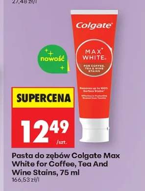 Pasta do zębów Colgate Max White for Coffee, Tea And Wine Stains