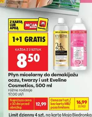 Płyn micelarny do demakijażu oczu, twarzy i ust Eveline Cosmetics