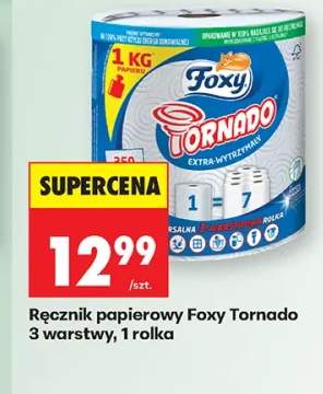 Ręcznik papierowy Foxy Tornado 3 warstwy 1 rolka