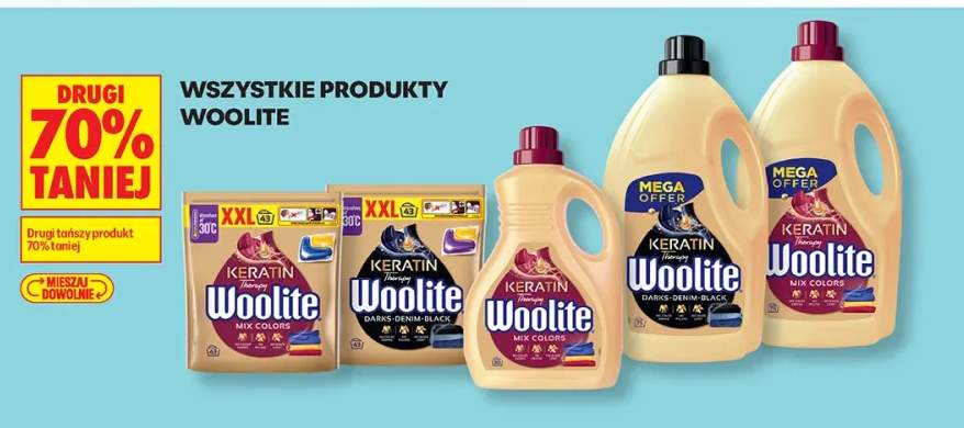 Kapsułki do prania Woolite Keratin Therapy Darks Denim Black