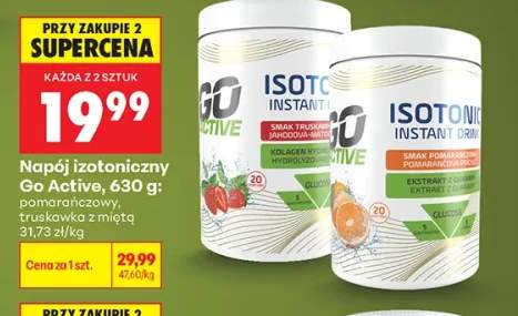 Napój izotoniczny Go Active truskawka z miętą