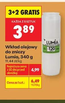 Wkład olejowy do zniczy Lumia