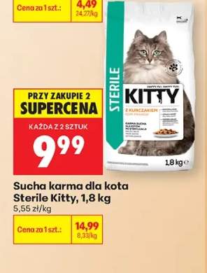 Sucha karma dla kota Sterile Kitty 1,8kg