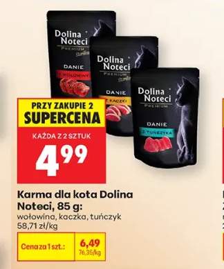Karma dla kota Dolina Noteci kaczka 85g