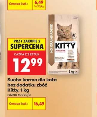 Sucha karma dla kota bez dodatku zbóż Kitty 1kg