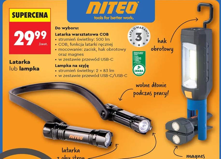 Lampka na szyję NITEO