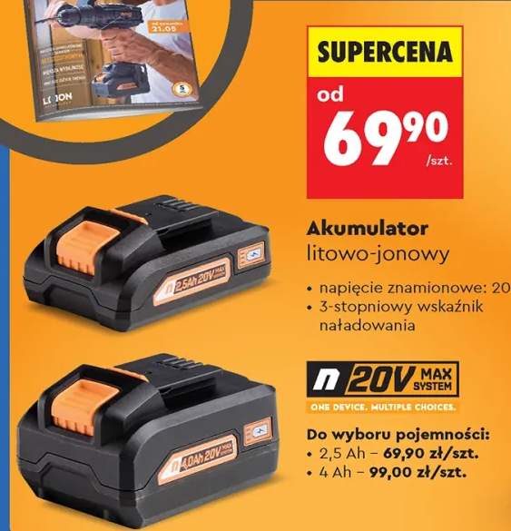 Akumulator litowo-jonowy NITEO 2,5Ah