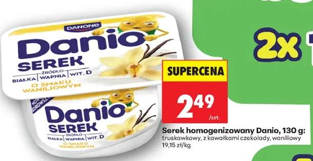 Serek homogenizowany Danio z kawałkami czekolady