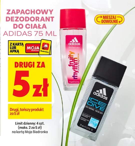 Zapachowy dezodorant do ciała Adidas Fruity Rhythm