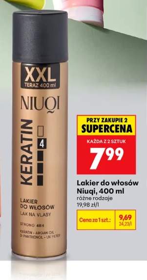 Lakier do włosów Niuqi Keratin