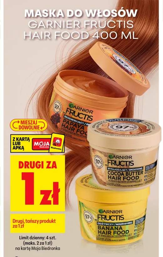 Maska do włosów Garnier Fructis Hair Food