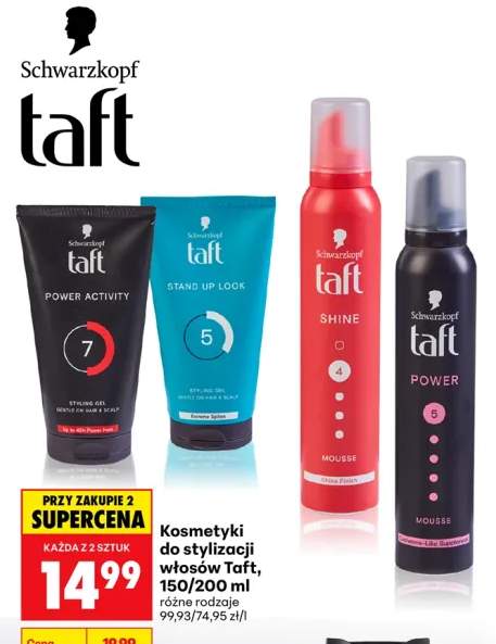 Żel do stylizacji włosów Schwarzkopf Taft Stand Up Look