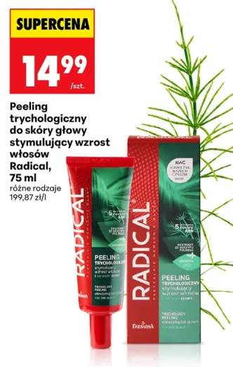Peeling trychologiczny do skóry głowy stymulujący wzrost włosów Radical