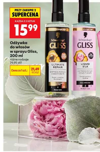 Odżywka do włosów w sprayu Schwarzkopf Gliss Ultimate Repair