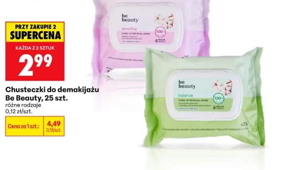 Chusteczki do demakijażu Be Beauty balance