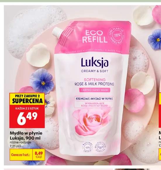 Mydło w płynie Luksja Creamy & Soft Softening Rose & Milk Proteins