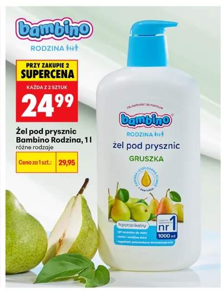 Żel pod prysznic Bambino Rodzina Gruszka
