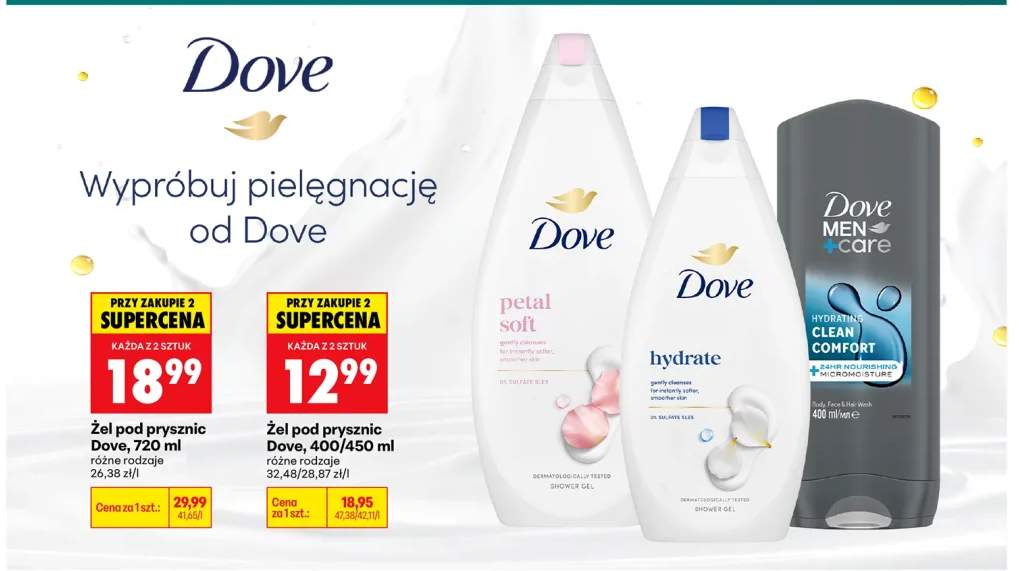 Żel pod prysznic Dove Hydrate
