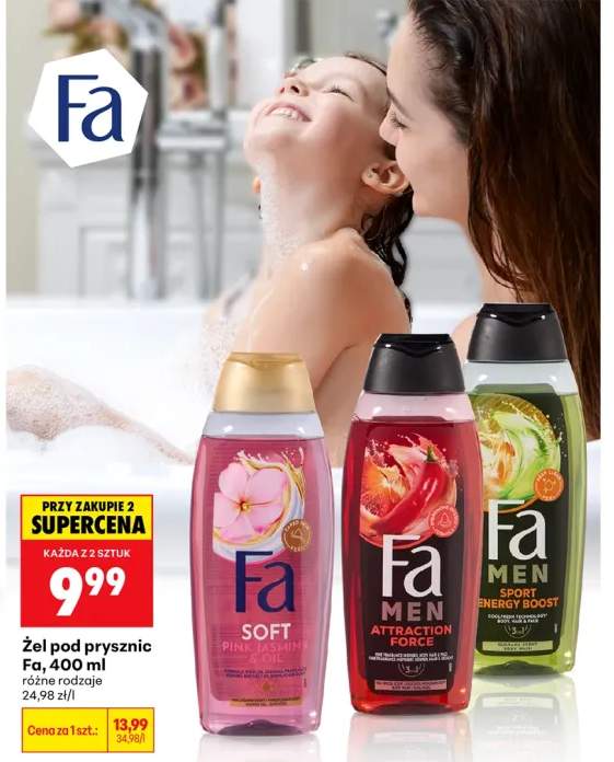 Żel pod prysznic Fa Men Attraction Force