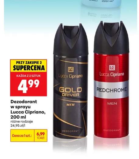 Dezodorant w sprayu Lucca Cipriano Redchrome 200ml