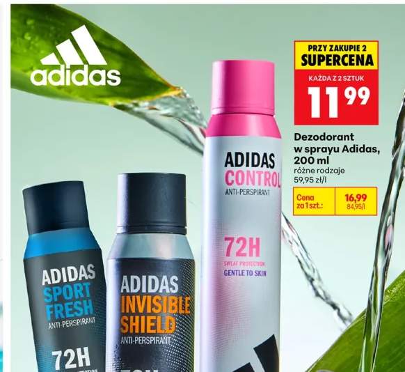 Dezodorant w sprayu Adidas Invisible Shield 200ml